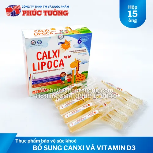 Calxi Lipoca bổ sung Canxi, Vitamin D3 cho xương răng chắc khỏe