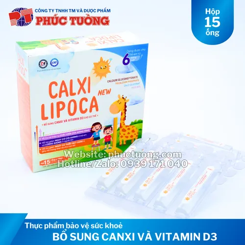 Calxi Lipoca bổ sung Canxi, Vitamin D3 cho xương răng chắc khỏe