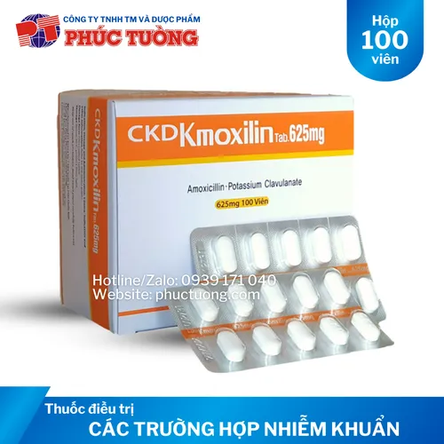 CKD Kmoxilin Tab 625mg điều trị nhiễm khuẩn