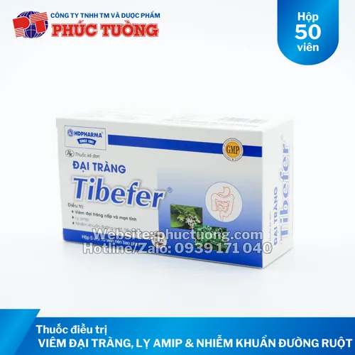 Đại tràng Tibefer điều trị viêm đại tràng, lỵ amip và nhiễm khuẩn đường ruột