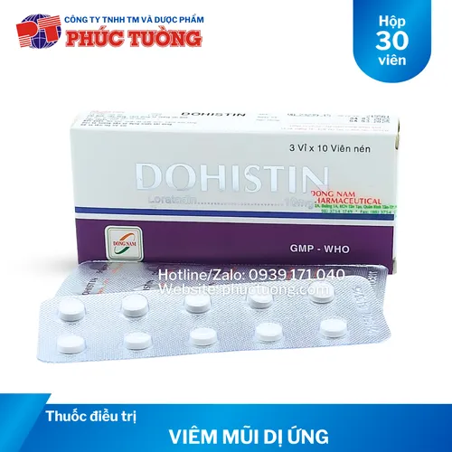 Dohistin điều trị viêm mũi dị ứng