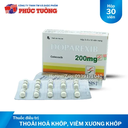 Doparexib điều trị các triệu chứng viêm xương khớp