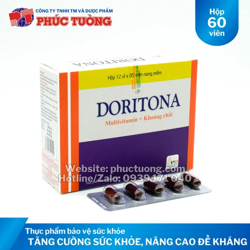 Doritona bổ sung Vitamin, khoáng chất tăng cường sức khỏe, nâng cao đề kháng