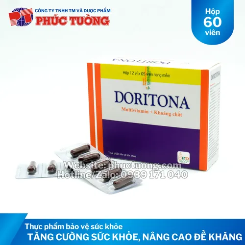 Doritona bổ sung Vitamin, khoáng chất tăng cường sức khỏe, nâng cao đề kháng