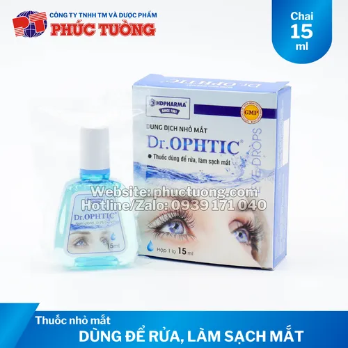 Dr.Ophtic dùng để rửa, làm sạch mắt