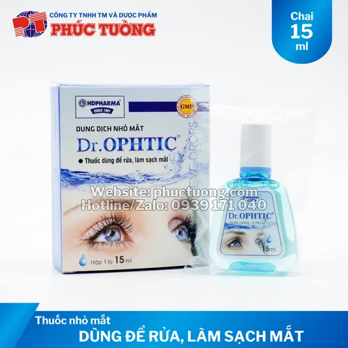 Dr.Ophtic dùng để rửa, làm sạch mắt