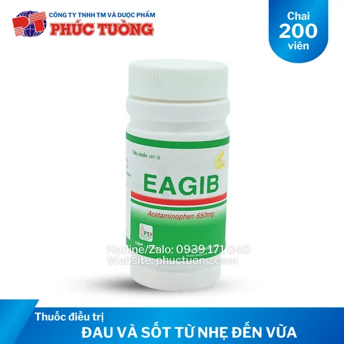 <HẾT HÀNG> Eagib điều trị các chứng đau từ nhẹ đến vừa và sốt