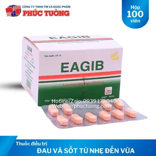 <HẾT HÀNG> Eagib điều trị các chứng đau từ nhẹ đến vừa và sốt