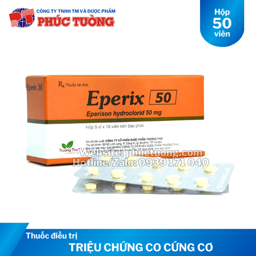 Eperix 50 điều trị các triệu chứng co cứng cơ