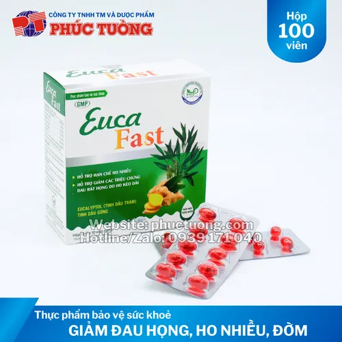 Euca Fast giảm đau rát họng, ho nhiều, tăng tiết đờm