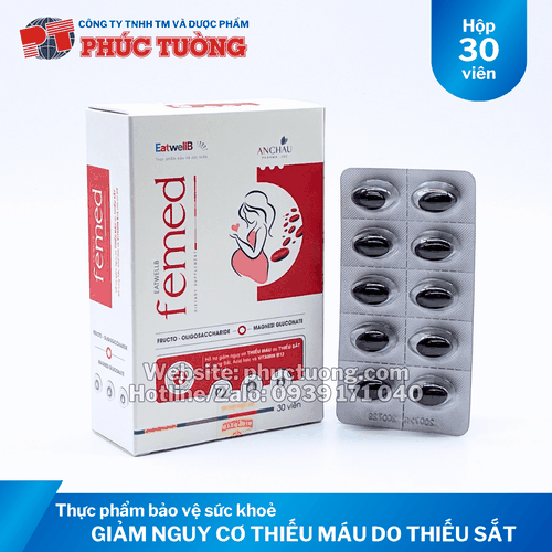 Femed hỗ trợ giảm nguy cơ thiếu máu do thiếu sắt