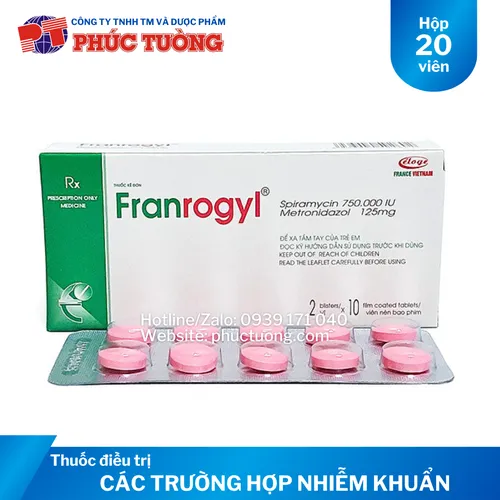 Franrogyl điều trị các trường hợp nhiễm khuẩn
