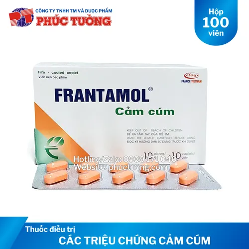 Frantamol Cảm Cúm điều trị các triệu chứng cảm lạnh và cảm cúm