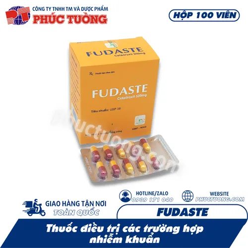 <Hết hàng> FUDASTE - Kháng sinh cefadroxil 500mg