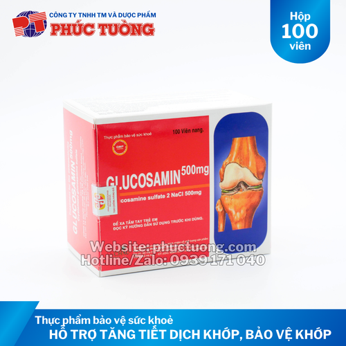 Glucosamin 500mg hỗ trợ tăng dịch khớp, bảo vệ khớp