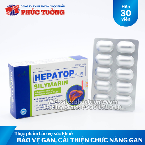 Hepatop Plus Silymarin bảo vệ gan, cải thiện chức năng gan