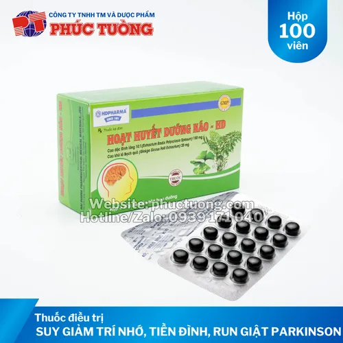 Hoạt huyết dưỡng não - HD phòng và điều trị suy giảm trí nhớ, tiền đình, run giật Parkinson