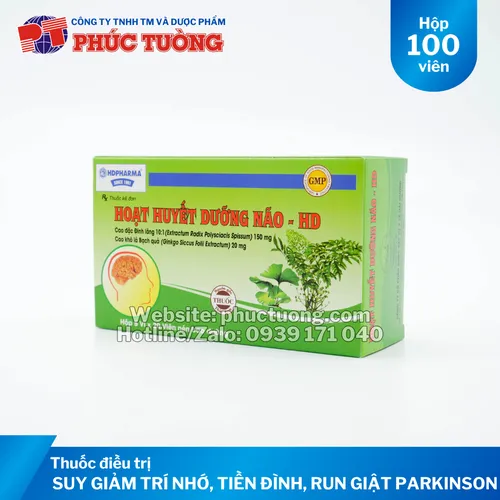 Hoạt huyết dưỡng não - HD phòng và điều trị suy giảm trí nhớ, tiền đình, run giật Parkinson