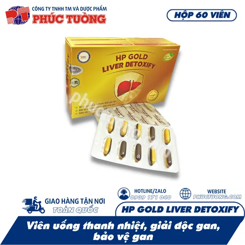 [Hết hàng] HP GOLD LIVER DETOXIFY - Thanh nhiệt, giải độc gan, bảo vệ gan