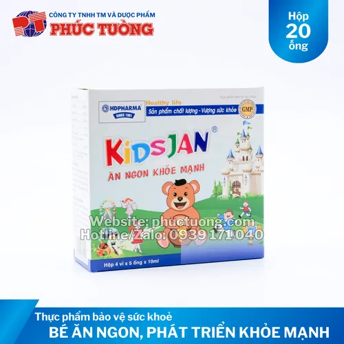 KIDJANS Ăn ngon khỏe mạnh giúp bé ăn uống ngon miệng, phát triển khỏe mạnh
