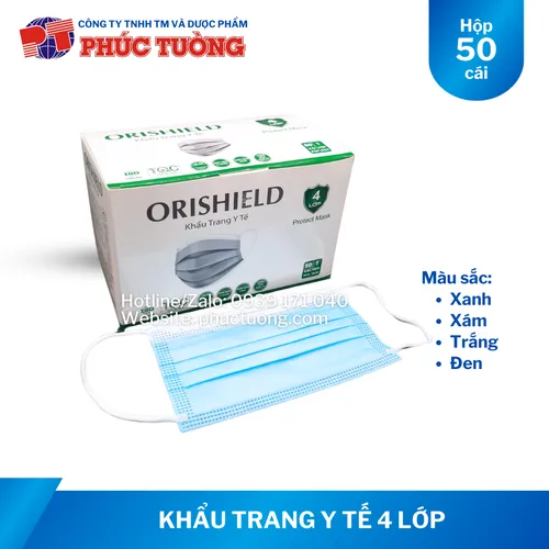 Khẩu Trang Y Tế 4 lớp Orishield