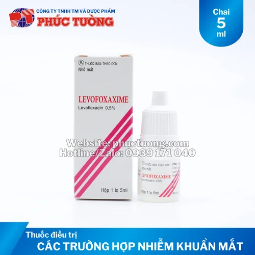 Levofoxaxime điều trị cho các trường hợp nhiễm khuẩn mắt