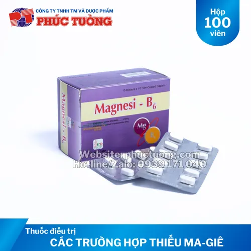 Magnesi-B6 điều trị các trường hợp thiếu Magnesi