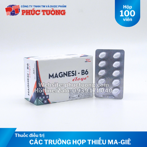 Magnesi-B6 Éloge điều trị các trường hợp thiếu Magnesi
