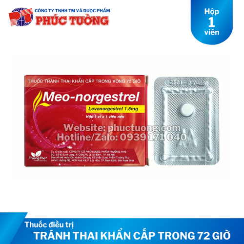 Thuốc tránh thai khẩn cấp Meo-Norgestrel