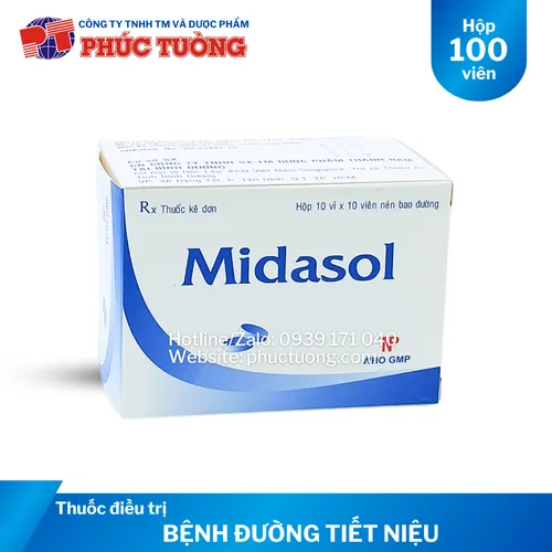 Midasol hỗ trợ điều trị bệnh đường tiết niệu