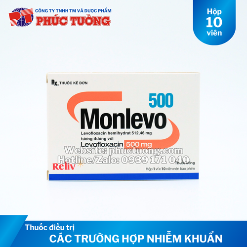 Monlevo 500 điều trị các trường hợp nhiễm khuẩn