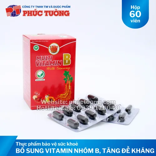 Multi Vitamin B Ginseng bổ sung các vitamin nhóm B cho cơ thể