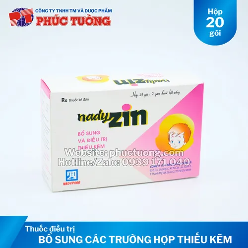 Nadyzin bổ sung kẽm cho cơ thể