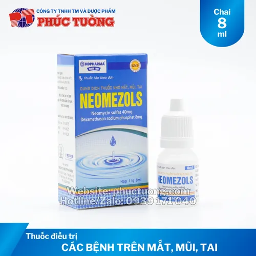 Neomezols điều trị cho các trường hợp bệnh trên mắt, mũi và tai