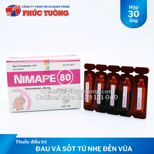 Nimape điều trị cảm cúm, giảm đau và hạ sốt