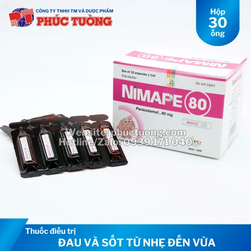 Nimape điều trị cảm cúm, giảm đau và hạ sốt