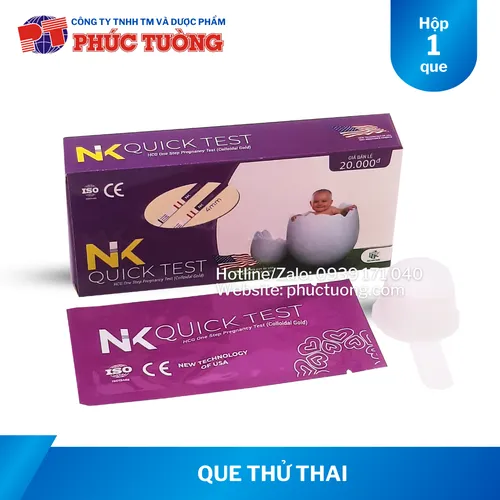 <Hết hàng> Que thử thai NK QUICK TEST 4mm