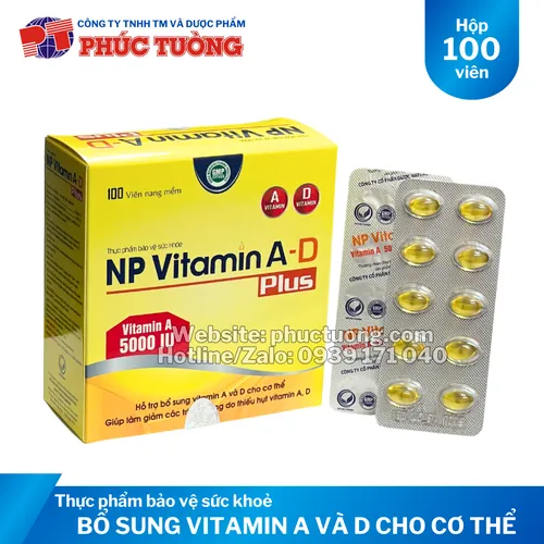 NP Vitamin A-D Plus bổ sung Vitamin A và D cho cơ thể
