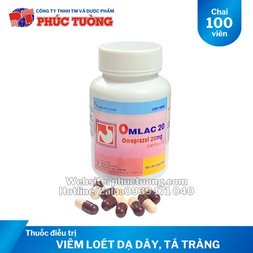Omlac 20 điều trị viêm loét dạ dày, tá tràng