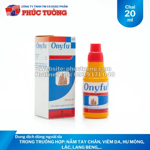 Onyfu dung dịch dùng ngoài trị nấm tay chân