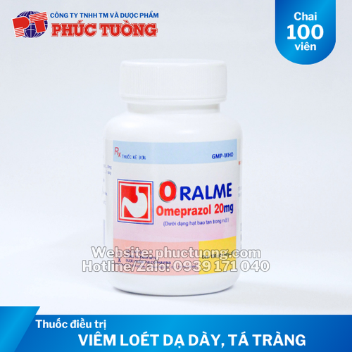 Oralme 20 điều trị viêm loét dạ dày, tá tràng
