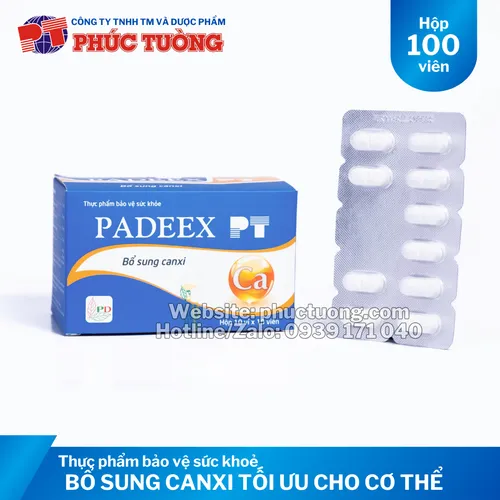 Padeex PT bổ sung canxi tối ưu cho cơ thể