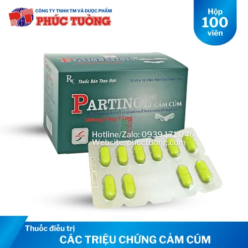 <Hết hàng> Partinol điều trị các triệu chứng cảm cúm