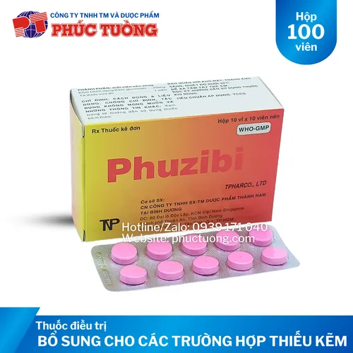 Phuzibi bổ sung kẽm cho cơ thể