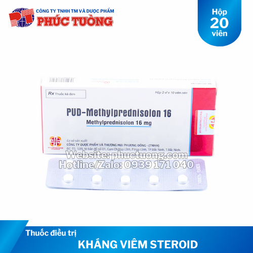 Pud-Methylprednisolon 16 chống viêm và giảm miễn dịch