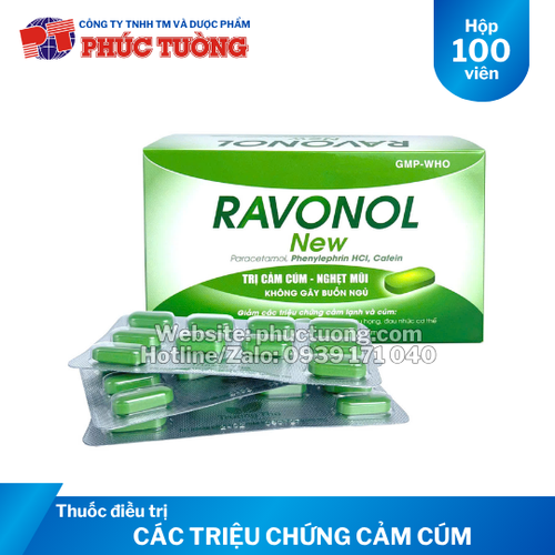 Ravonol New điều trị các triệu chứng cảm cúm