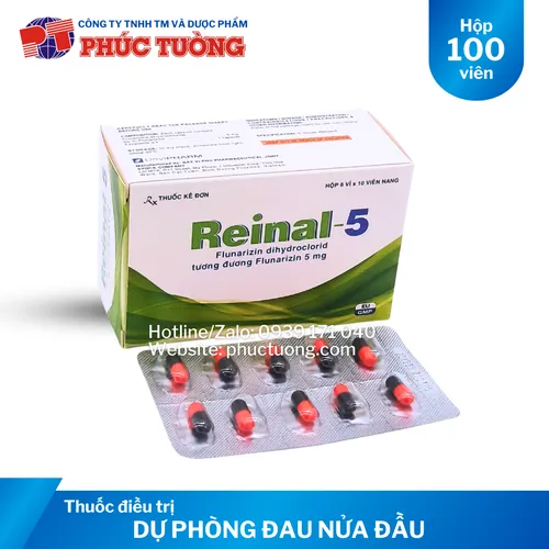 Reinal-5 điều trị dự phòng đau nửa đầu