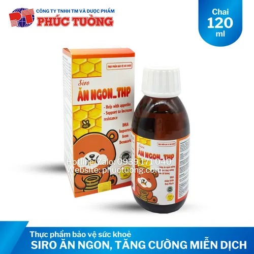 Siro ăn ngon THP kích thích tiêu hoá, giúp trẻ ăn ngon miệng, tăng cường miễn dịch