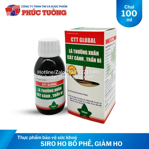 Siro ho CTT Global bổ phế, giảm ho, khàn tiếng