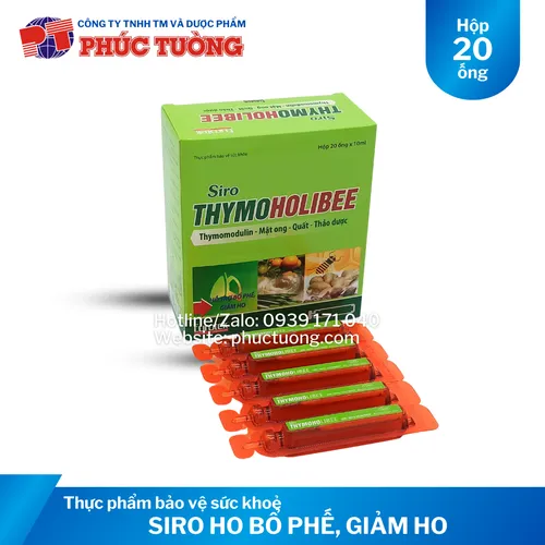 Siro ho Thymoholibee hỗ trợ bổ phế, giảm ho